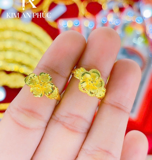 Nhẫn hình hoa vàng 980 (4)