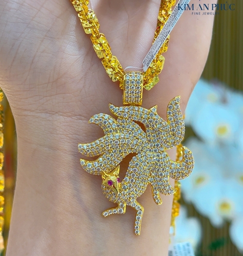 Mặt dây chuyền hồ ly đính đá