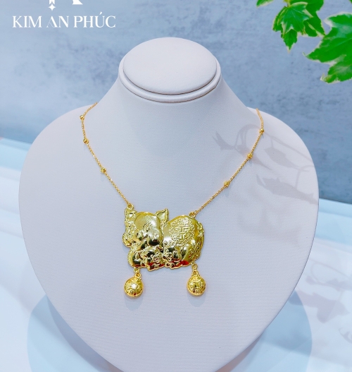 Dây chuyền liền mặt vàng 610 (6)