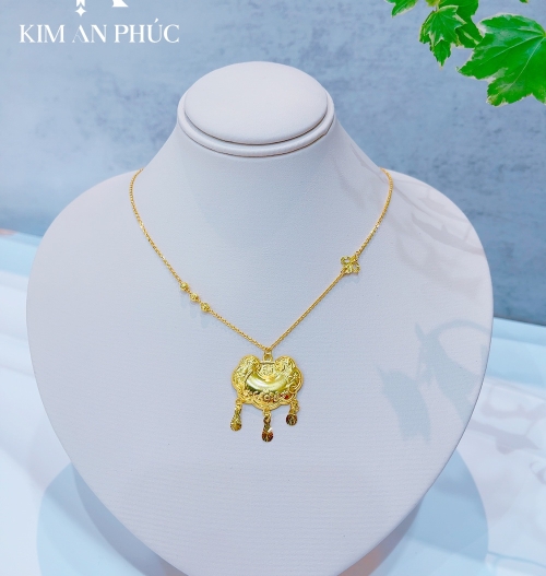 Dây chuyền liền mặt vàng 610 (3)