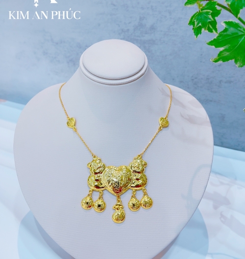 Dây chuyền liền mặt vàng 610 (3)