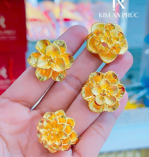 Nhẫn hình hoa vàng 24k (1)