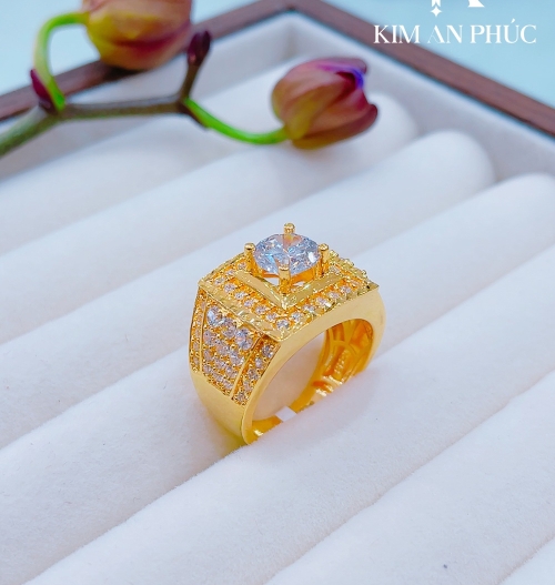 Nhẫn Nam đính đá