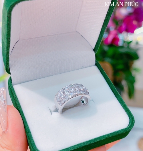 Nhẫn bạc nữ hột cao