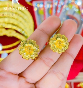 Nhẫn hình hoa vàng 980 (1)