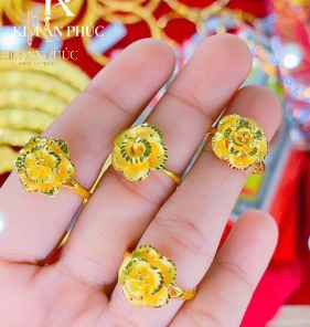 Nhẫn hình hoa vàng 980 (5)