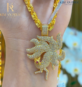 Mặt dây chuyền hồ ly đính đá