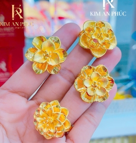 Nhẫn hình hoa vàng 24k (1)