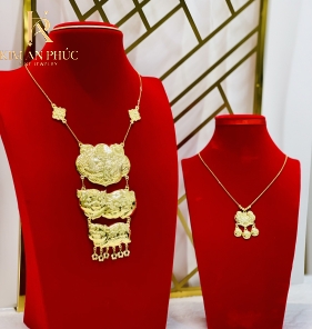 Dây chuyền cưới liền mặt vàng 610 (3)