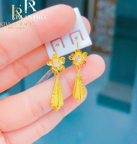 Bông tai hình hoa vàng 980 (11)