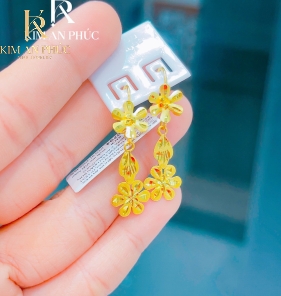 Bông tai hình hoa vàng 980 (13)