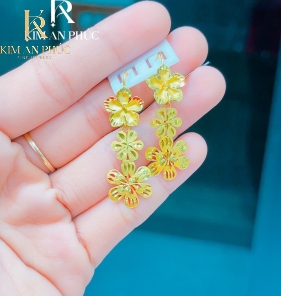 Bông tai hình hoa vàng 980 (14)